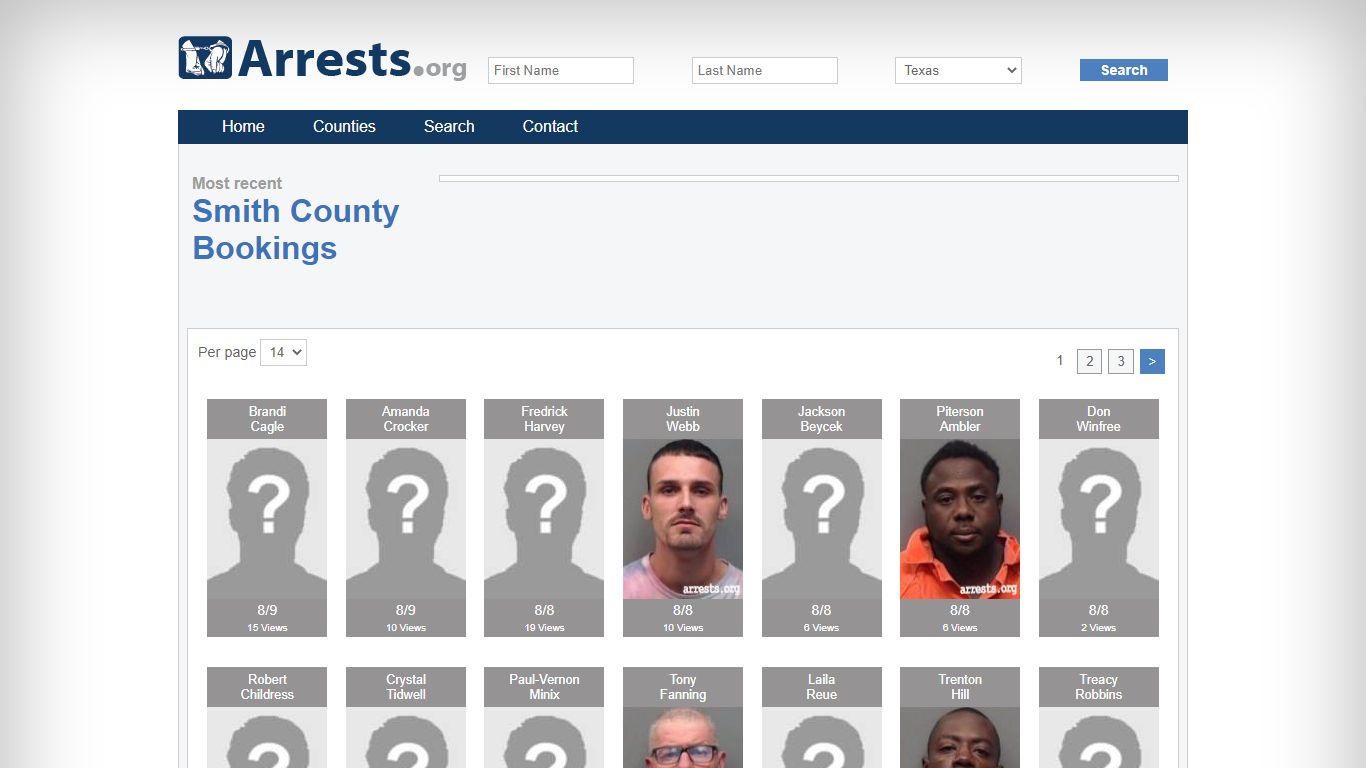 Smith County Arrests and Inmate Search