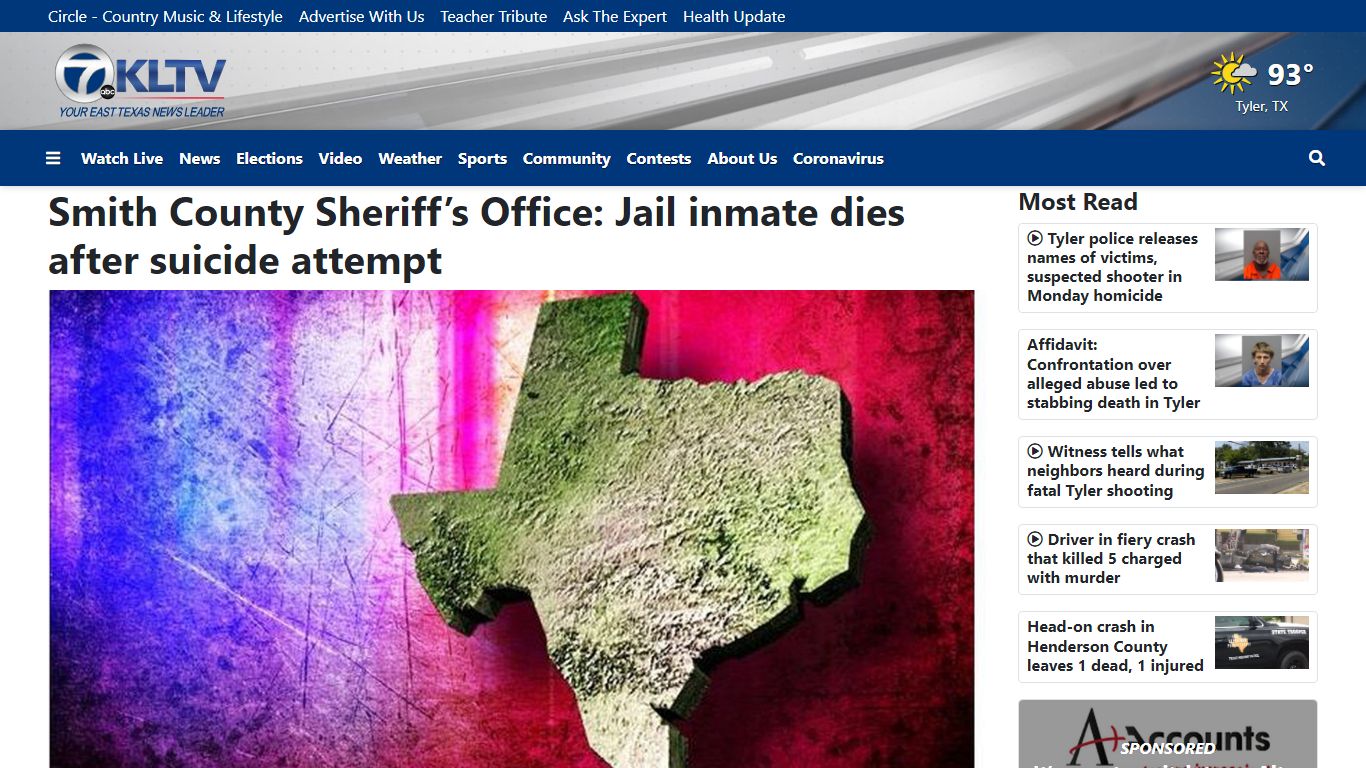 Smith County Sheriff’s Office: Jail inmate dies after ...